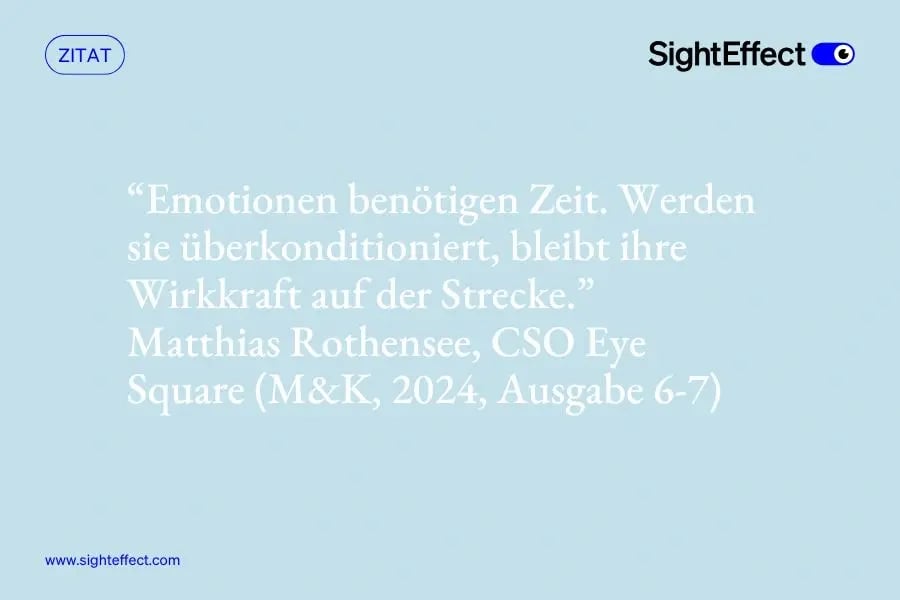 Ein Zitat von Matthias Rothensee: Kraft der Emotionen im Branding von SightEffect